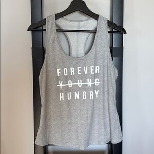 Forever hungry racerback tank
